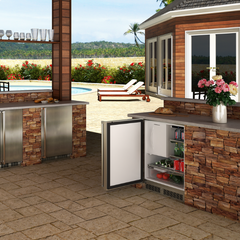 Marvel 24-IN OUTDOOR BUILT-IN REFRIGERATOR FREEZER (ICE MAKER ACCESSORY KIT AVAILABLE) - MORF224 - The Home Selection