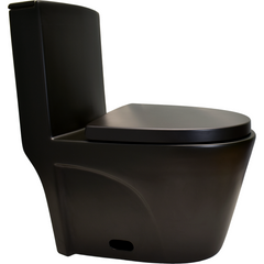 Alpha Model BT-CL120 – Black Water Efficient Elongated One-Piece Toilet - BT-CL120