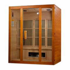 Maxxus "Alpine" Dual Tech 3 person Low EMF FAR Infrared Sauna Canadian Hemlock - MX-J306-02S - The Home Selection
