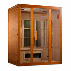Maxxus "Alpine" Dual Tech 3 person Low EMF FAR Infrared Sauna Canadian Hemlock - MX-J306-02S - The Home Selection