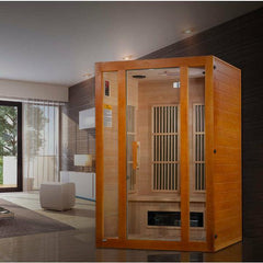 Maxxus "Aspen" Dual Tech 2 person Low EMF FAR Infrared Sauna Canadian Hemlock - MX-J206-02S - The Home Selection