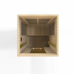 Maxxus "Serenity" Dual Tech 2 person Low EMF FAR Infrared Sauna Canadian Hemlock - MX-LS2-01 - The Home Selection
