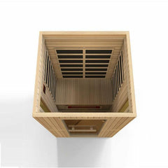 Maxxus "Serenity" Dual Tech 2 person Low EMF FAR Infrared Sauna Canadian Hemlock - MX-LS2-01 - The Home Selection