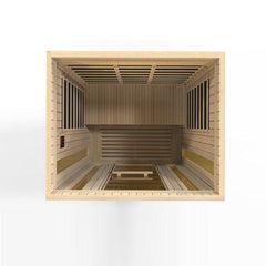 Maxxus "Trinity" Dual Tech 3 person Low EMF FAR Infrared Sauna Canadian Hemlock - MX-LS3-01 - The Home Selection