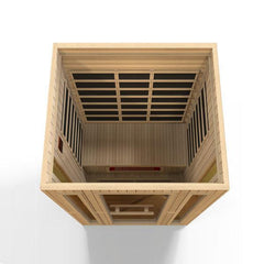 Maxxus "Trinity" Dual Tech 3 person Low EMF FAR Infrared Sauna Canadian Hemlock - MX-LS3-01 - The Home Selection