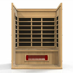 Maxxus "Trinity" Dual Tech 3 person Low EMF FAR Infrared Sauna Canadian Hemlock - MX-LS3-01 - The Home Selection