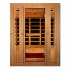 Maxxus "Trinity" Dual Tech 3 person Low EMF FAR Infrared Sauna Canadian Hemlock - MX-LS3-01 - The Home Selection