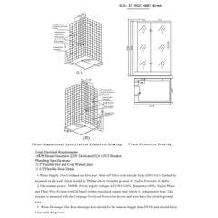 Maya Platinum Anzio Steam Shower - 208-211 - The Home Selection