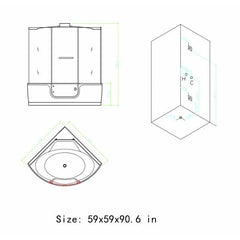 Maya Platinum Comfort Walk-In Steam Shower - 212-214 - The Home Selection