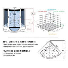 Maya Platinum Superior Steam Shower - 101-104 - The Home Selection
