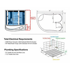 Maya Siena Steam Shower - 117-122 - The Home Selection