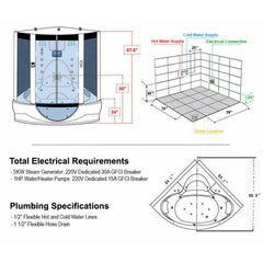 Maya Valencia Steam Shower - 113-116 - The Home Selection