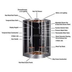 Platinum DZ962F8 Corner Steam Shower - DZ962 - The Home Selection