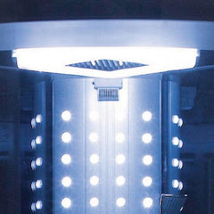 Mesa 38" Corner Free Standing Walk In Steam Shower - WS-302A Blue - The Home Selection