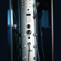 Mesa 38" Corner Free Standing Walk In Steam Shower - WS-302A Blue - The Home Selection
