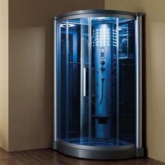 Mesa 42" Freestanding Corner Walk In Steam Shower - 801L - The Home Selection