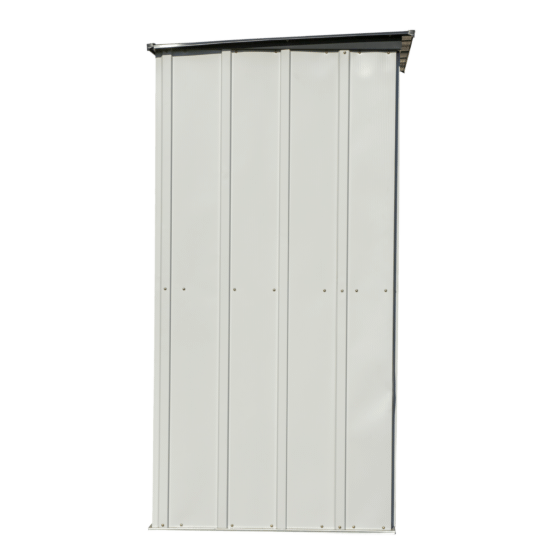 Spacemaker Patio Steel Storage Shed, 4 ft. x 3 ft. Flute Gray and Anthracite - PS43