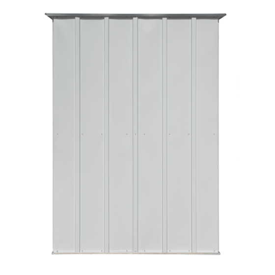 Spacemaker Patio Steel Storage Shed, 4 ft. x 3 ft. Flute Gray and Anthracite - PS43