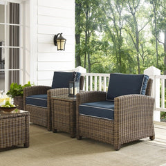 Crosley Bradenton 95 Inch 3pc Outdoor Wicker Armchair Set - KO70052WB