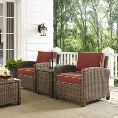 Crosley Bradenton 95 Inch 3pc Outdoor Wicker Armchair Set - KO70052WB
