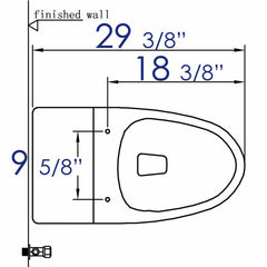 EAGO Replacement Soft Closing Toilet Seat for TB340 - R-340SEAT