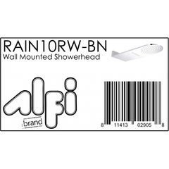 ALFI  10" Wall-Mounted Square Waterfall Rain Shower Head - RAIN10RW