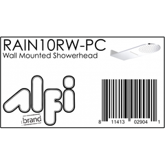 ALFI  10" Wall-Mounted Square Waterfall Rain Shower Head - RAIN10RW