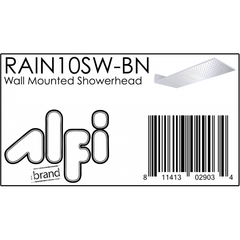 ALFI 10" Wall-Mounted Square Waterfall Rain Shower Head - RAIN10SW