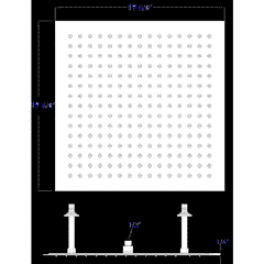 ALFI  20" Square Ultra Thin Rain Shower Head Stainless Steel - RAIN20S