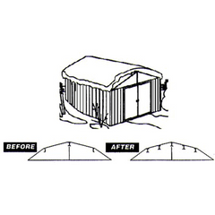 Arrow Roof Strengthening Kit for Arrow Sheds 10 ft. x 12 ft. (except Swing Door units)- RBK1012