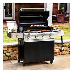 Saber Deluxe Black 4-Burner Gas Grill - R67CC1117 - The Home Selection