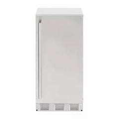 Saffire 15" Outdoor Clear Ice Machine Gourmet Cube Daily Ice Production, 25 lbs. Ice Storage, Cube Ice, Reversible Door, Auto Shut-Off, Signature Sapphire Blue Interior,Stainless Steel and Quiet Mode - SIIM15 - The Home Selection