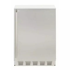 Sapphire 24" Outdoor Refrigerator Stainless Steel Door, with 5.1 cu. ft. Capacity, 3 Wire Shelves, with Door Lock, Automatic Defrost Star-K Certification, Signature Sapphire Blue Interior - SR24-OD - The Home Selection