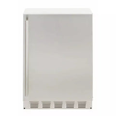 Sapphire 24" Outdoor Refrigerator Stainless Steel Door, with 5.1 cu. ft. Capacity, 3 Wire Shelves, with Door Lock, Automatic Defrost Star-K Certification, Signature Sapphire Blue Interior - SR24-OD - The Home Selection