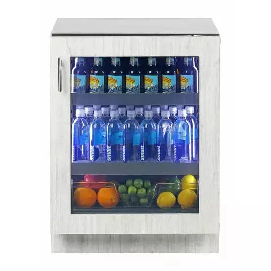 Sapphire Beverage Center 24" ADA / Glass Door Refrigerator with 4.7 Cu. Ft. Capacity, 3 Full Extension Racks, LED Lighting, Multifunction Touch Control, and Star-K Certified - SBCR24 - The Home Selection