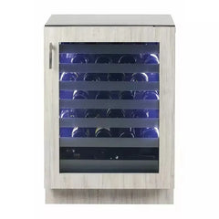 Sapphire Indoor | 24" Single Zone Wine Refrigerator , 7 Extension Wine Racks, Digital Control, LED Light, Compressor Cooling, Star-K Certification, Sapphire Blue Interior and Stainless Steel Door - SW24-SZ - The Home Selection