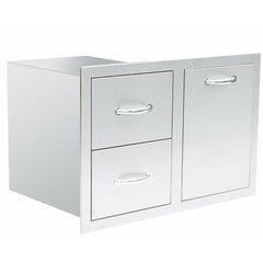 Summerset 33" 2-Drawer & Vented LP Tank Pullout Drawer Combo - SSDC2-33LP