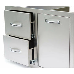 Summerset 33" 2-Drawer & Vented LP Tank Pullout Drawer Combo - SSDC2-33LP