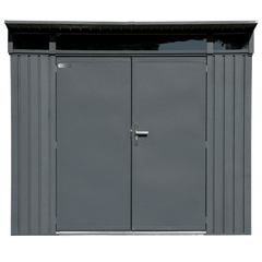 Sojag Denali Steel Storage Shed, 8 ft. x 5 ft. Anthracite - SJDEN85