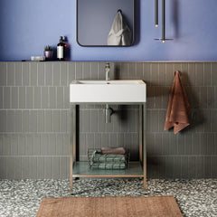 Swiss Madison Pierre 24 Single, Freestanding, Open Shelf, Metal Frame Bathroom Vanity - SM-BV71