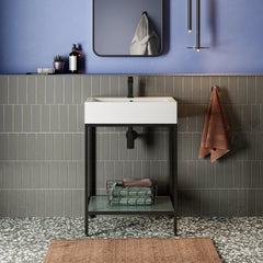 Swiss Madison Pierre 24 Single, Freestanding, Open Shelf, Metal Frame Bathroom Vanity - SM-BV71