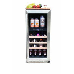 Summerset 15" 3.2C Outdoor Rated Dual Zone Wine Cooler - SSRFR-15WD - The Home Selection