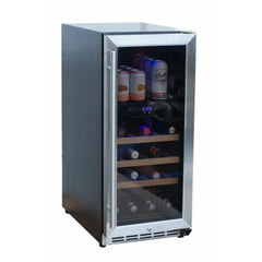 Summerset 15" 3.2C Outdoor Rated Dual Zone Wine Cooler - SSRFR-15WD - The Home Selection