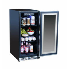 Summerset 15" 3.2C Outdoor Rated Fridge with Glass Door - SSRFR-15G - The Home Selection