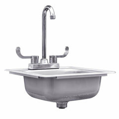 Summerset 15" Drop-in Sink & Hot/Cold Faucet - SSNK-15D - The Home Selection