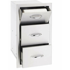 Summerset 17" Vertical 2-Drawer & Paper Towel Holder Combo - SSTDC-17 - The Home Selection