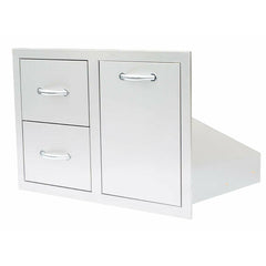 Summerset 33" 2-Drawer & Vented LP Tank Pullout Drawer Combo - SSDC2-33LP - The Home Selection