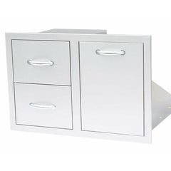 Summerset 33" 2-Drawer & Vented LP Tank Pullout Drawer Combo - SSDC2-33LP - The Home Selection