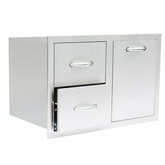 Summerset 33" 2-Drawer & Vented LP Tank Pullout Drawer Combo - SSDC2-33LP - The Home Selection