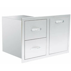 Summerset 33" 2-Drawer & Vented LP Tank Pullout Drawer Combo - SSDC2-33LP - The Home Selection